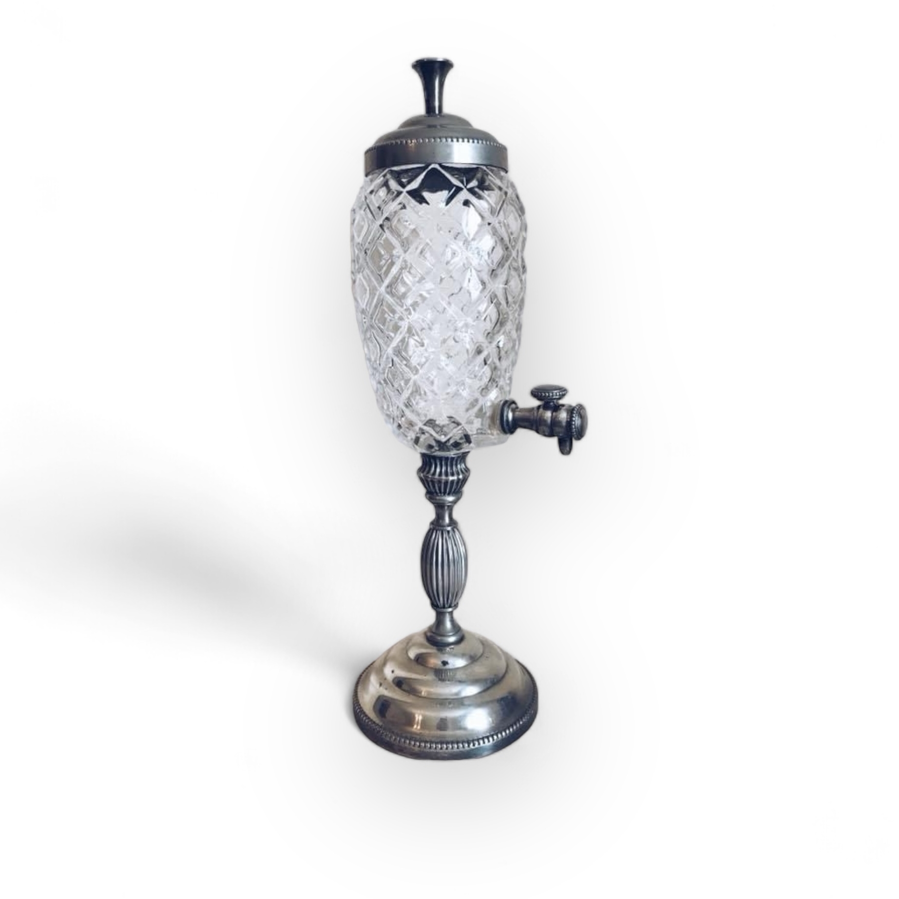 Лікерниця кришталь/сріблення вінтаж KF-039