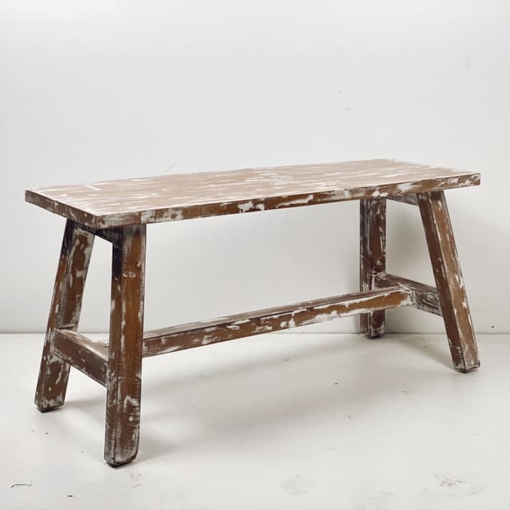 Лавка рустикальна дерево з потертостями GF-022