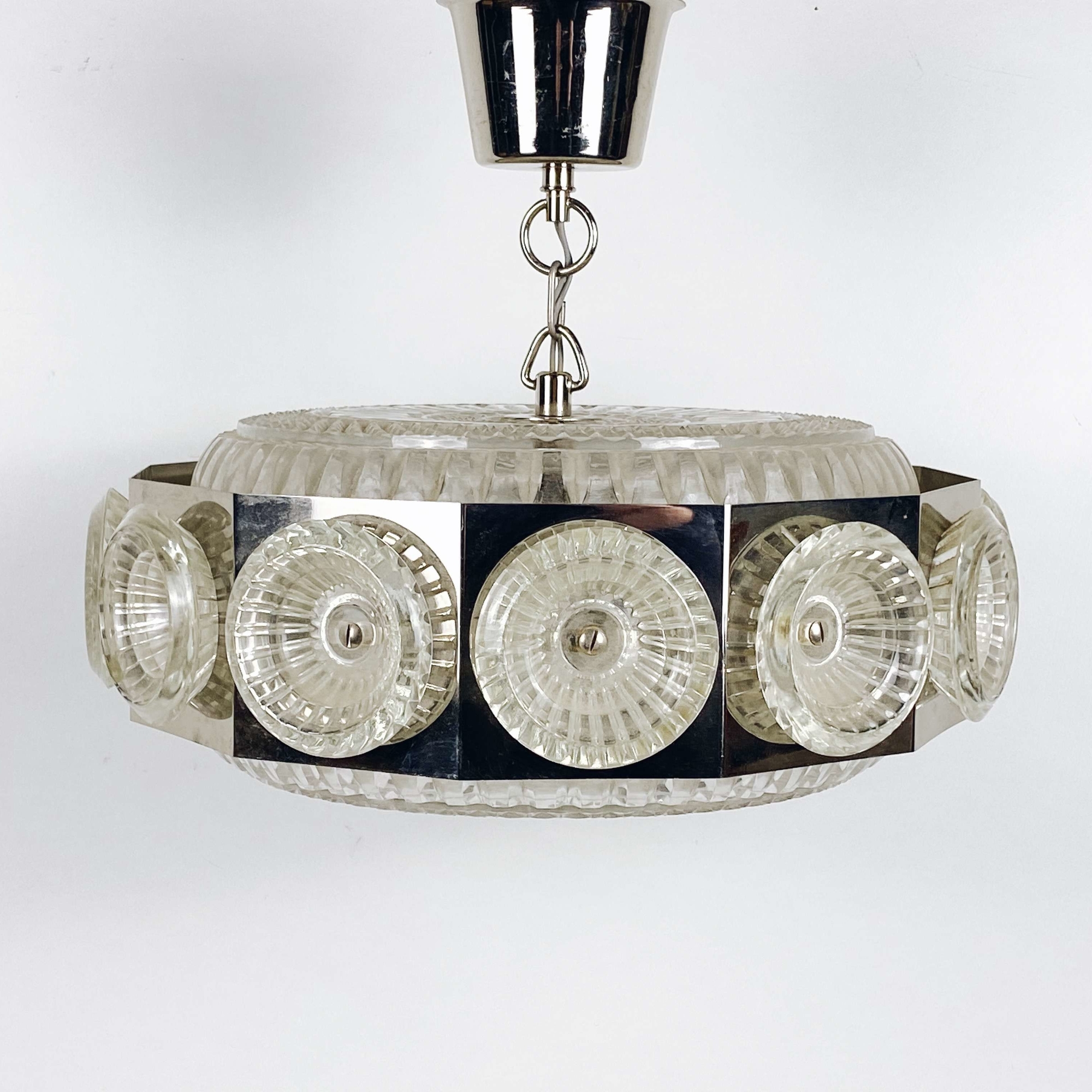 Люстра кришталь/метал вінтаж LS-037