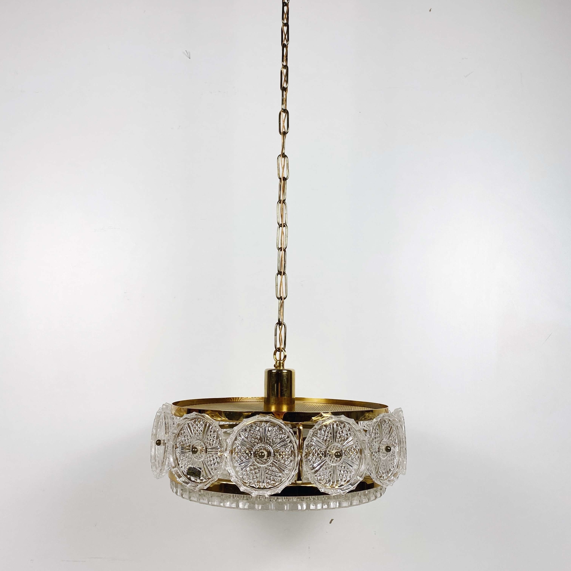 Люстра кришталь/метал вінтаж LS-038