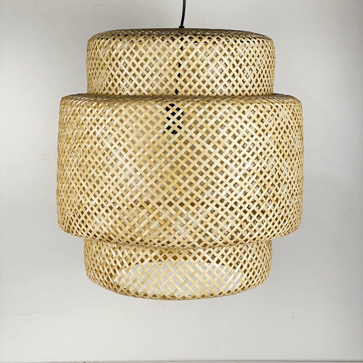 Світильник підвісний бамбукова сітка LS-039