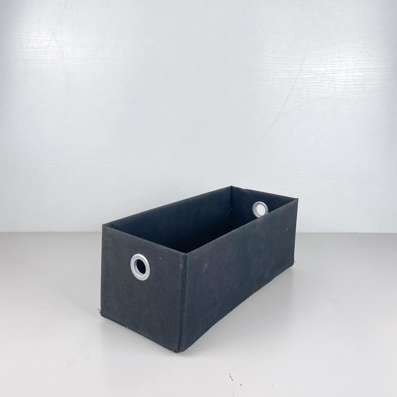 Коробка прямокутна мала для дисків текстиль чорна BA-119