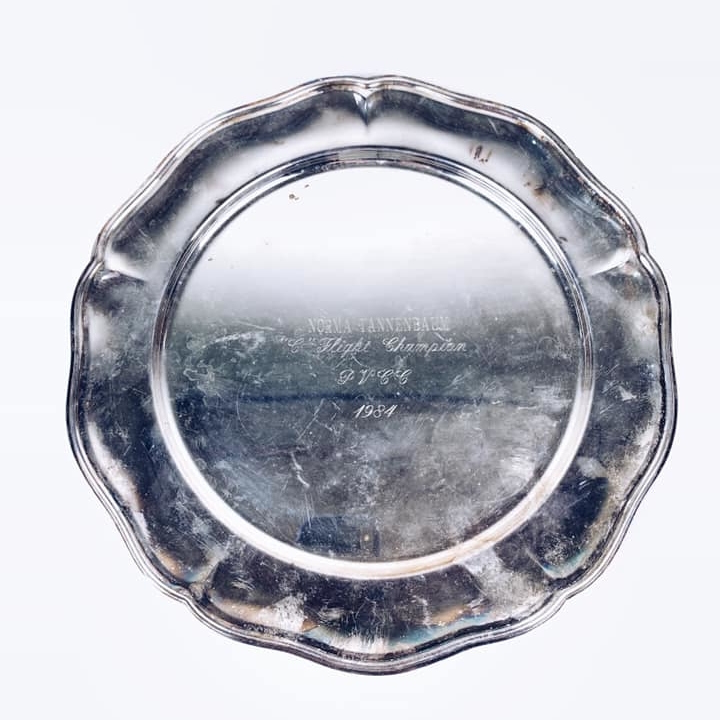 Тарілка вінтаж мельхіор PS-042