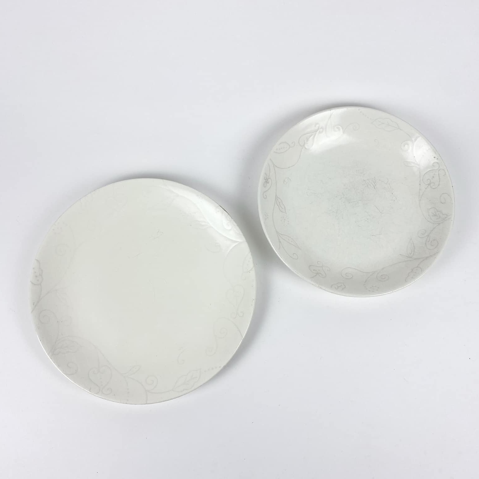 Тарілка обідня/супова Квіти беж кераміка PP-147