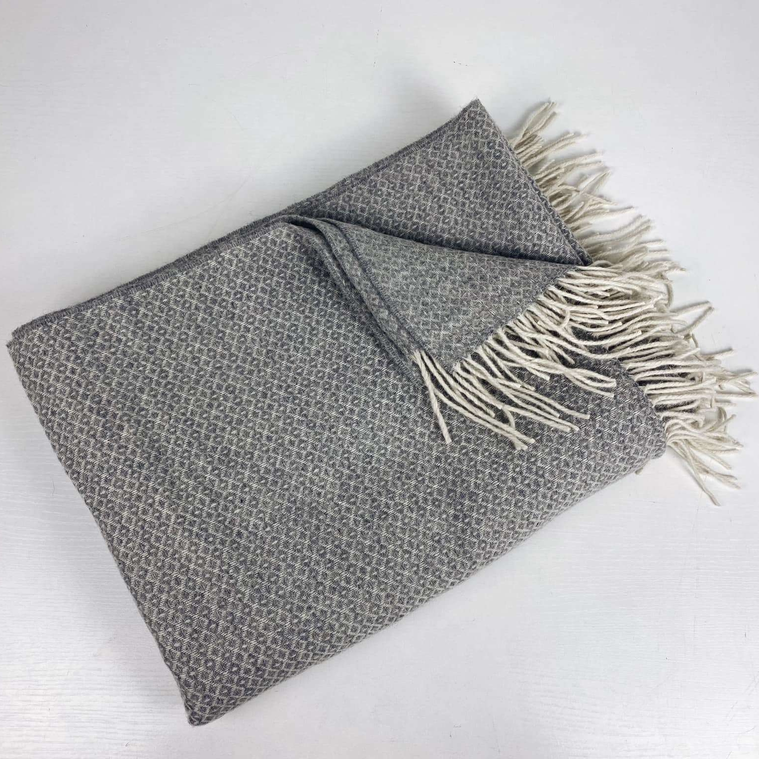 Плед сіро-беж дрібна фактура WR-095