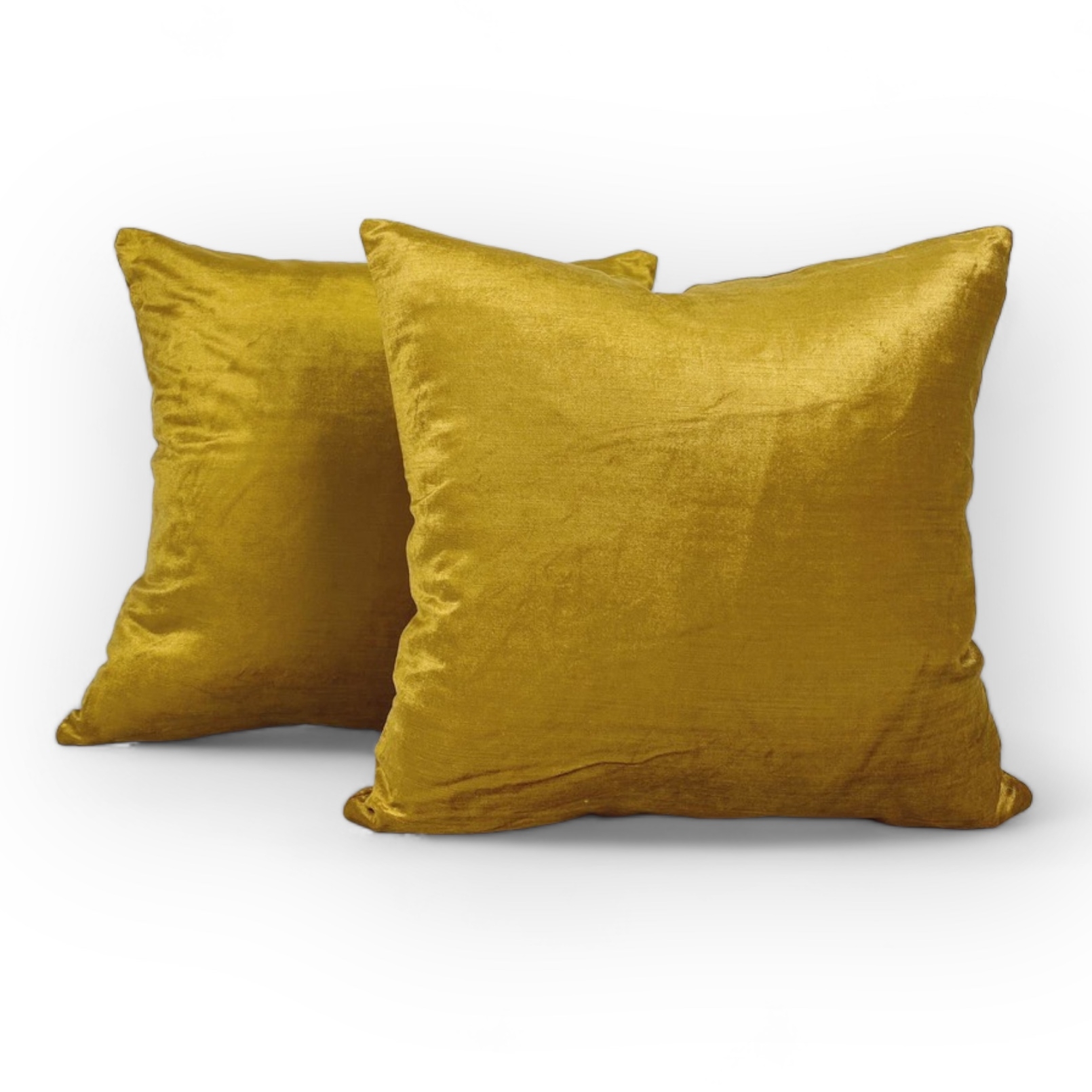 Подушка декоративна велюр охра PW-353