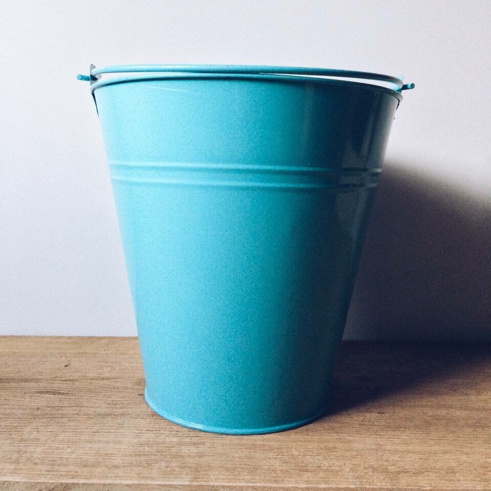 Відро метал/емаль блакитне 2