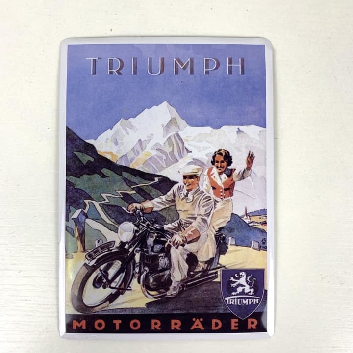 Ретро постер на металі Triumph AR-460