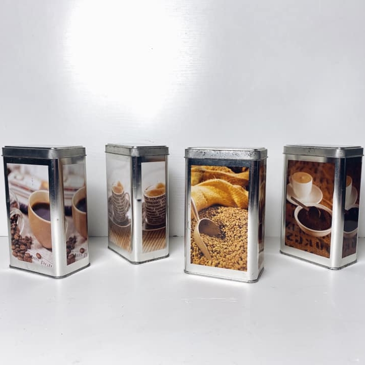 Банка для кави метал з фото KB-043