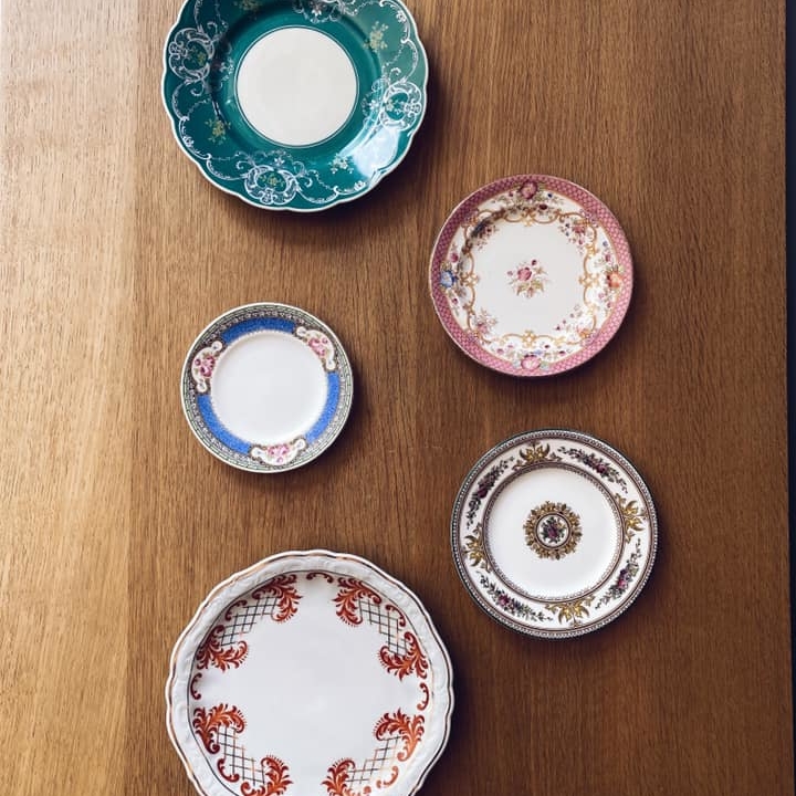 Тарілка Квіти 12,5-21 порцеляна вінтаж PP-014