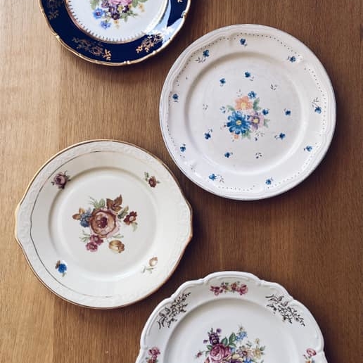 Тарілка Квіти 25-30 порцеляна вінтаж PP-017