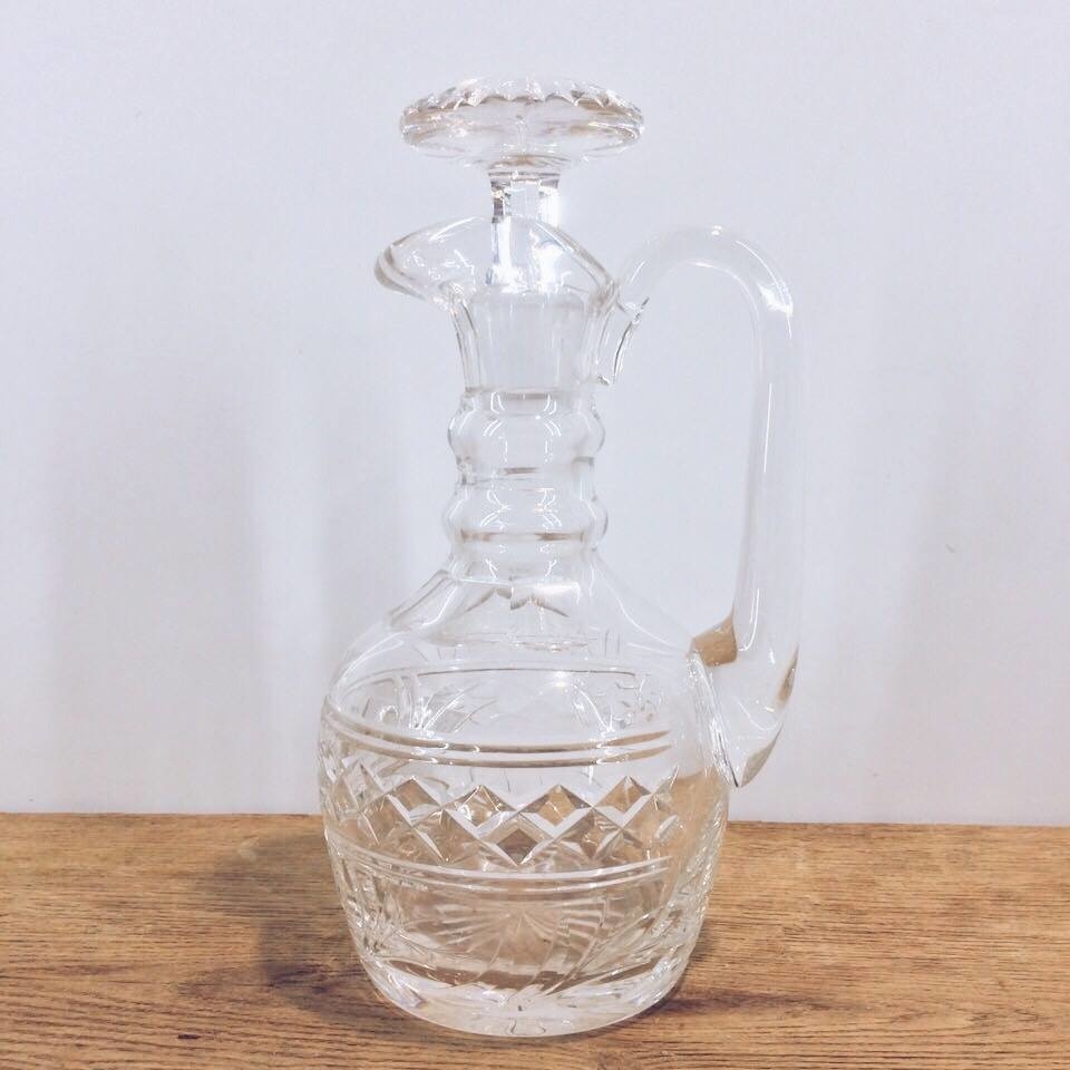 Глечик з кришкою кришталь рельєф JU-045