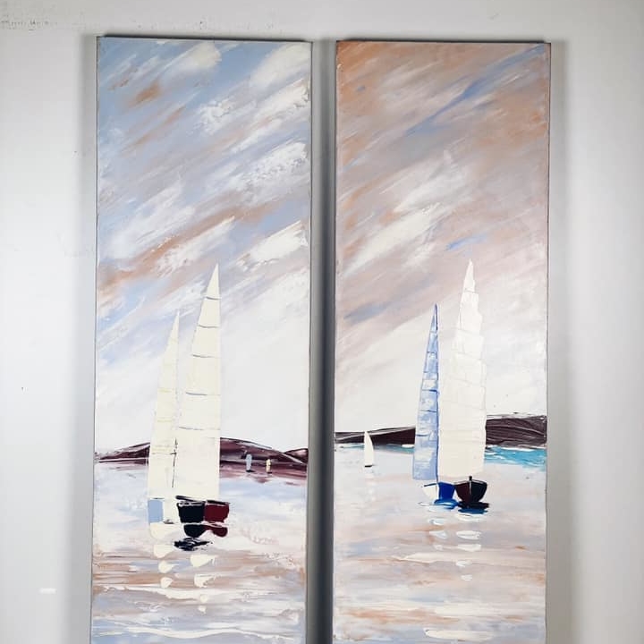 Панно (диптих) Вітрильна яхта AR-574