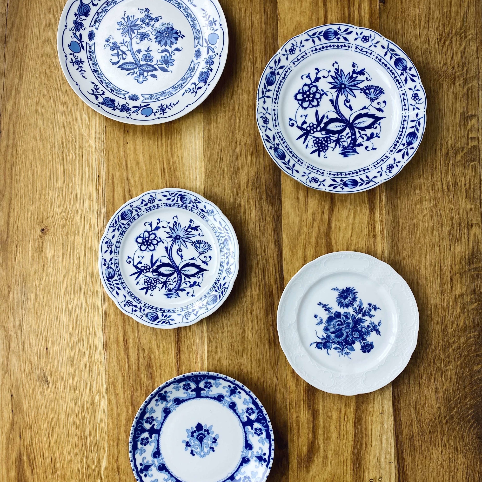 Тарілка Синій мотив 19-23,5 порцеляна вінтаж PP-025