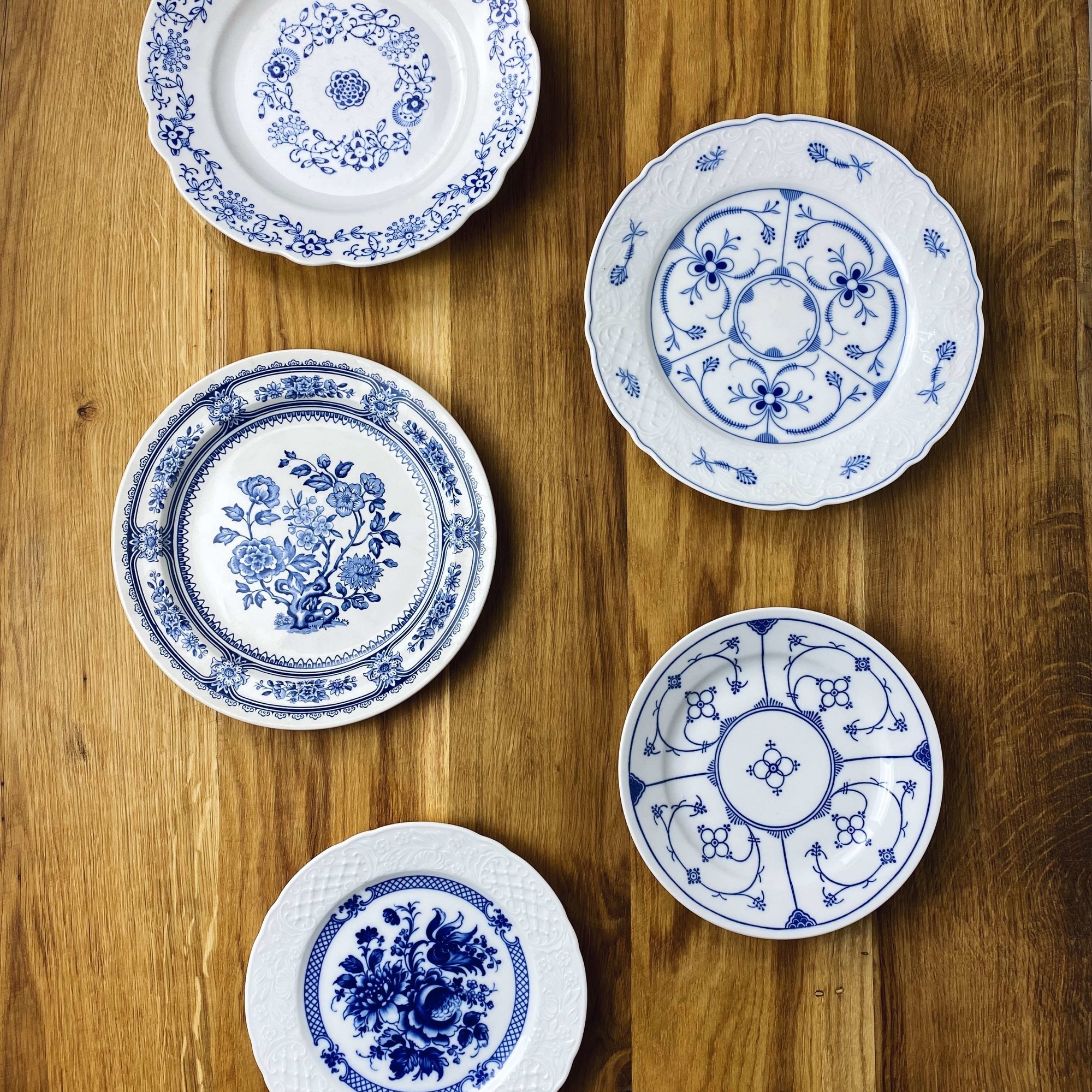 Тарілка Синій мотив 19-24 порцеляна вінтаж PP-026