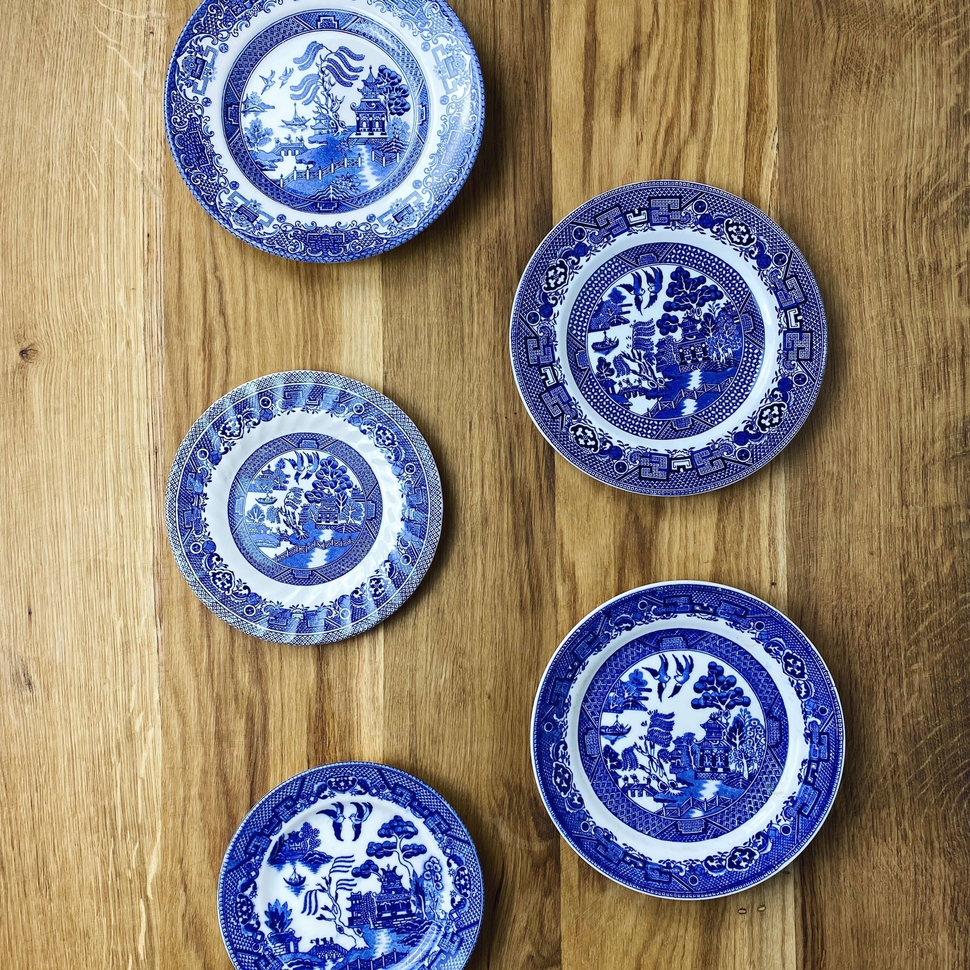 Тарілка Синій мотив 16-20 порцеляна вінтаж PP-028