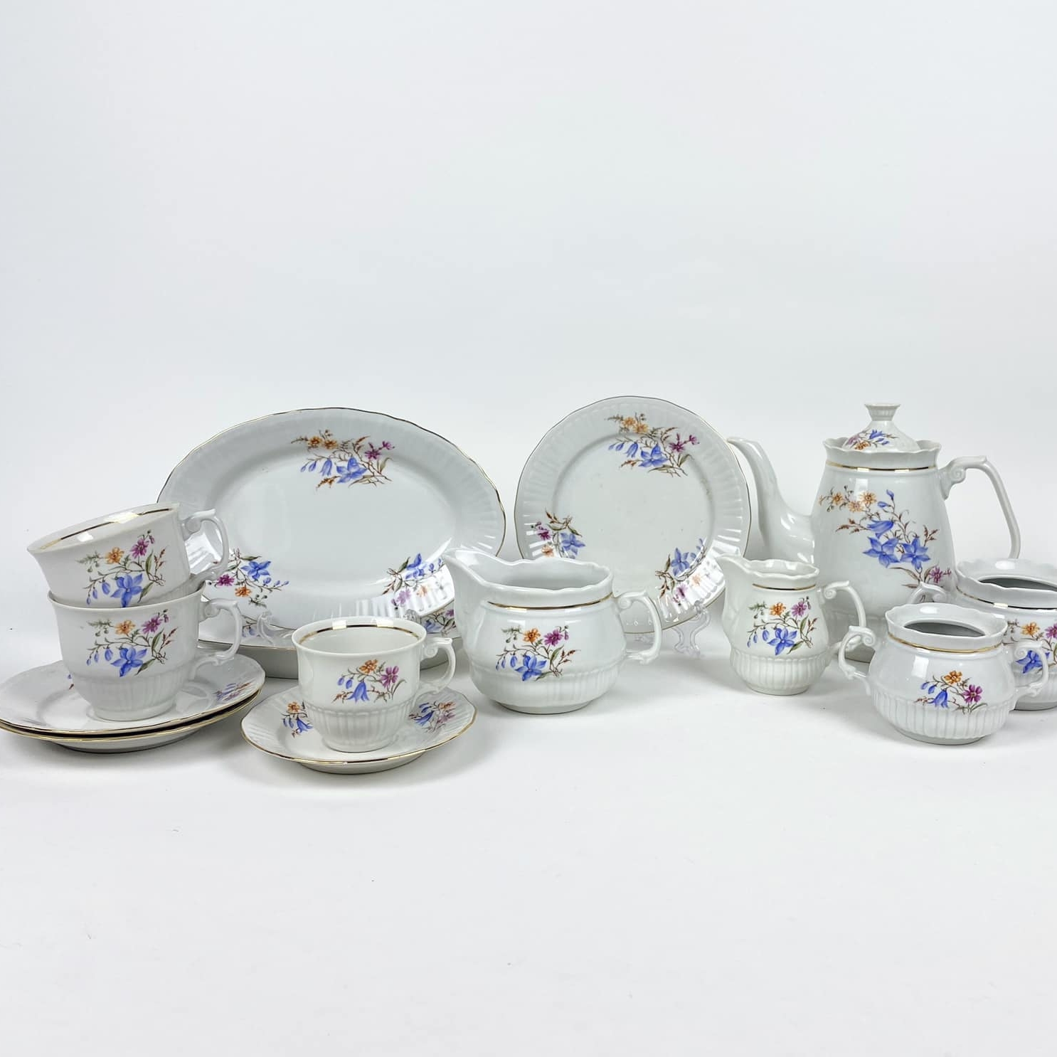 Набір чайний Квіти порцеляна вінтаж TE-172