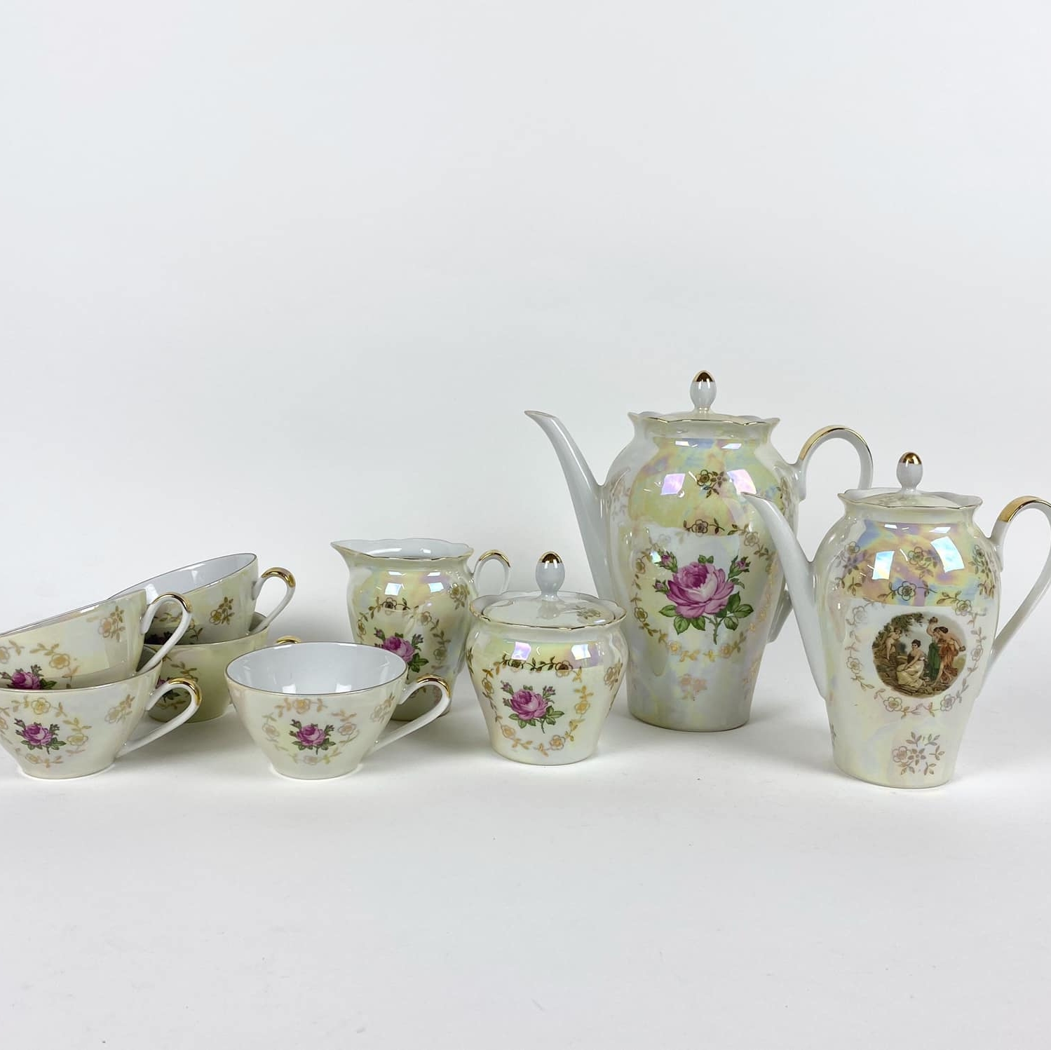 Набір чайний Квіти порцеляна вінтаж TE-166