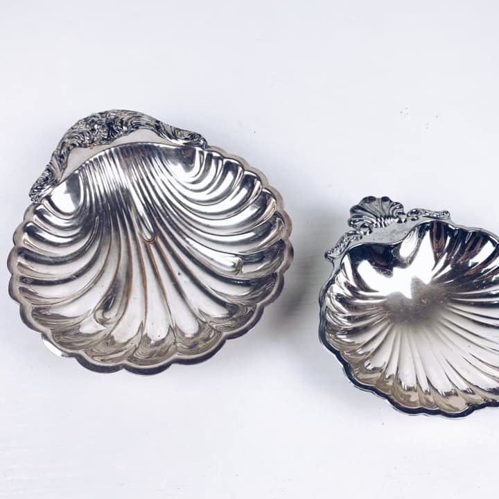 Тарілочка-ікорниця Мушля столове срібло вінтаж SA-022