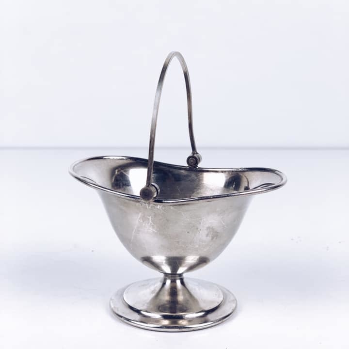 Цукерниця з ручкою столове срібло вінтаж SA-024