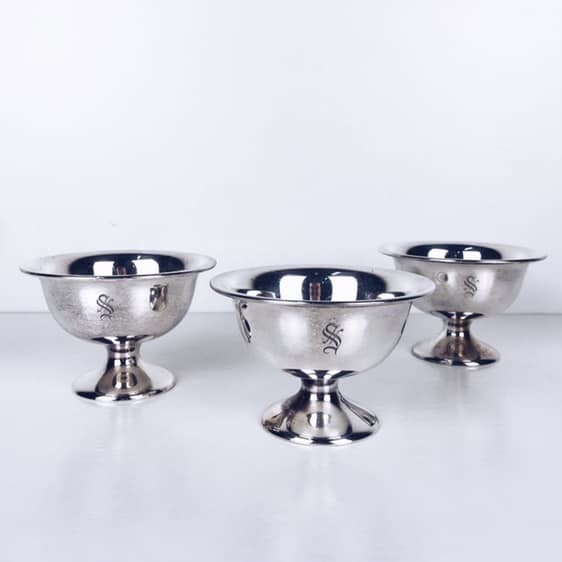 Креманка з монограмою столове срібло вінтаж FP-015