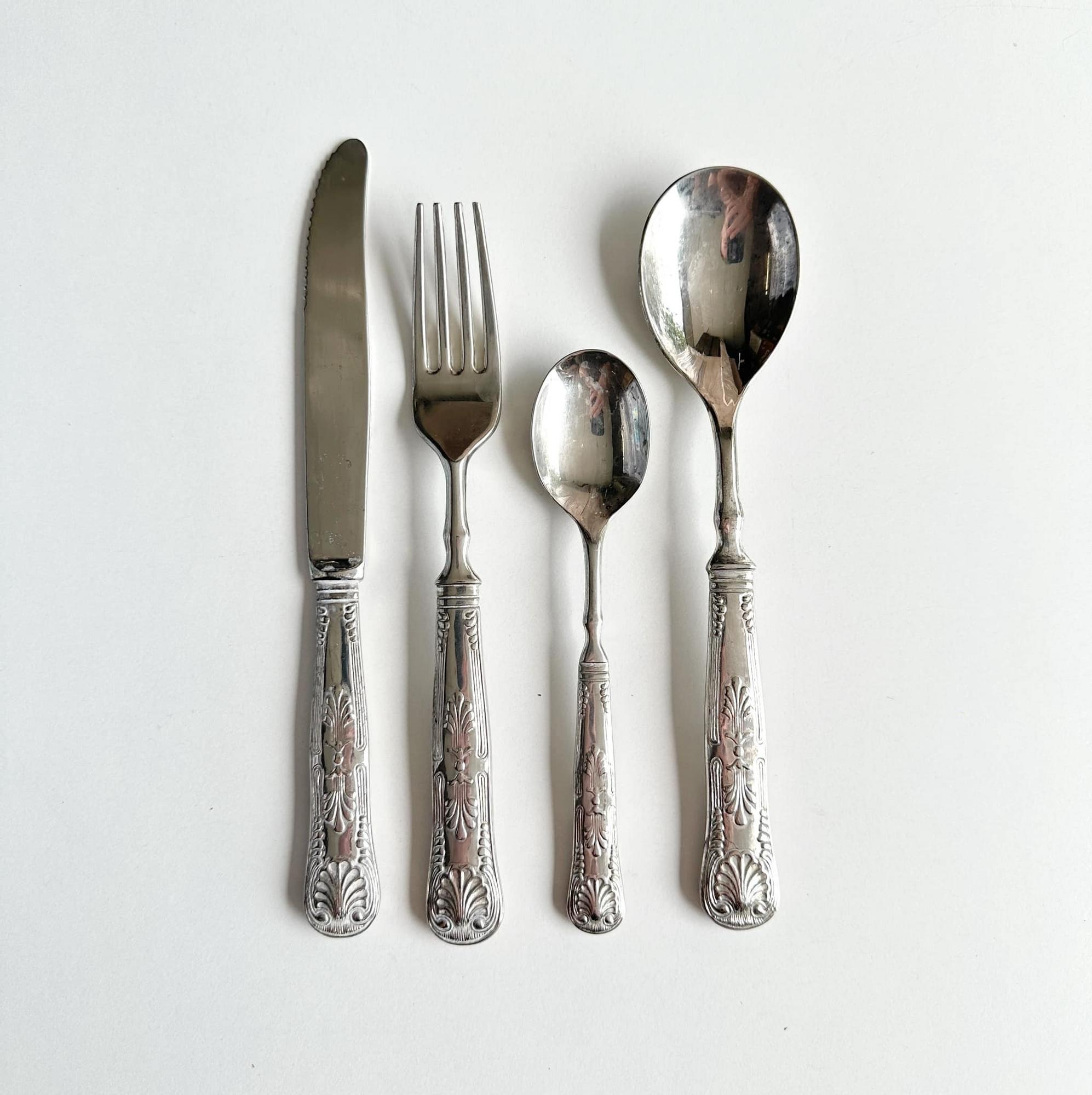 Столові прибори сріблення вінтаж KL-009