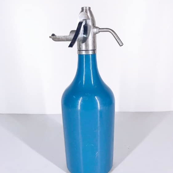 Сифон блакитний вінтаж TS-018
