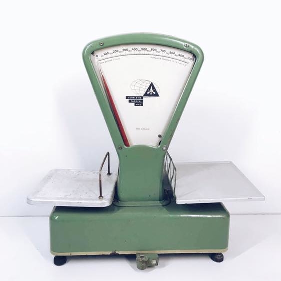 Ваги торгові механічні зелені вінтаж TZ-010