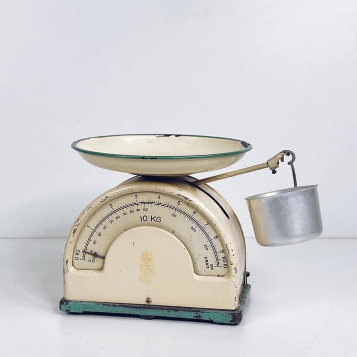 Ваги вінтажні емальовані TZ-012