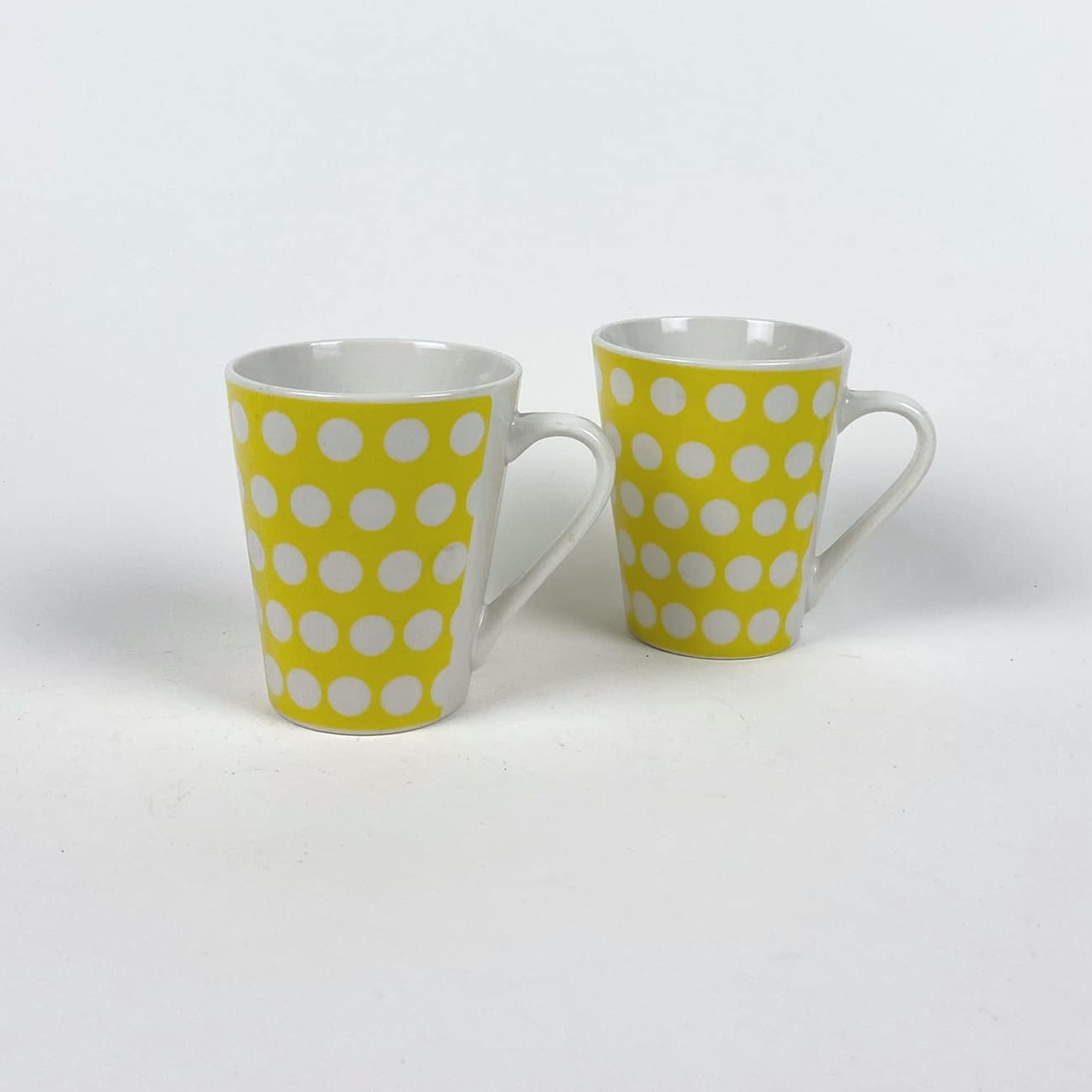 Чашка жовта в горох TE-123