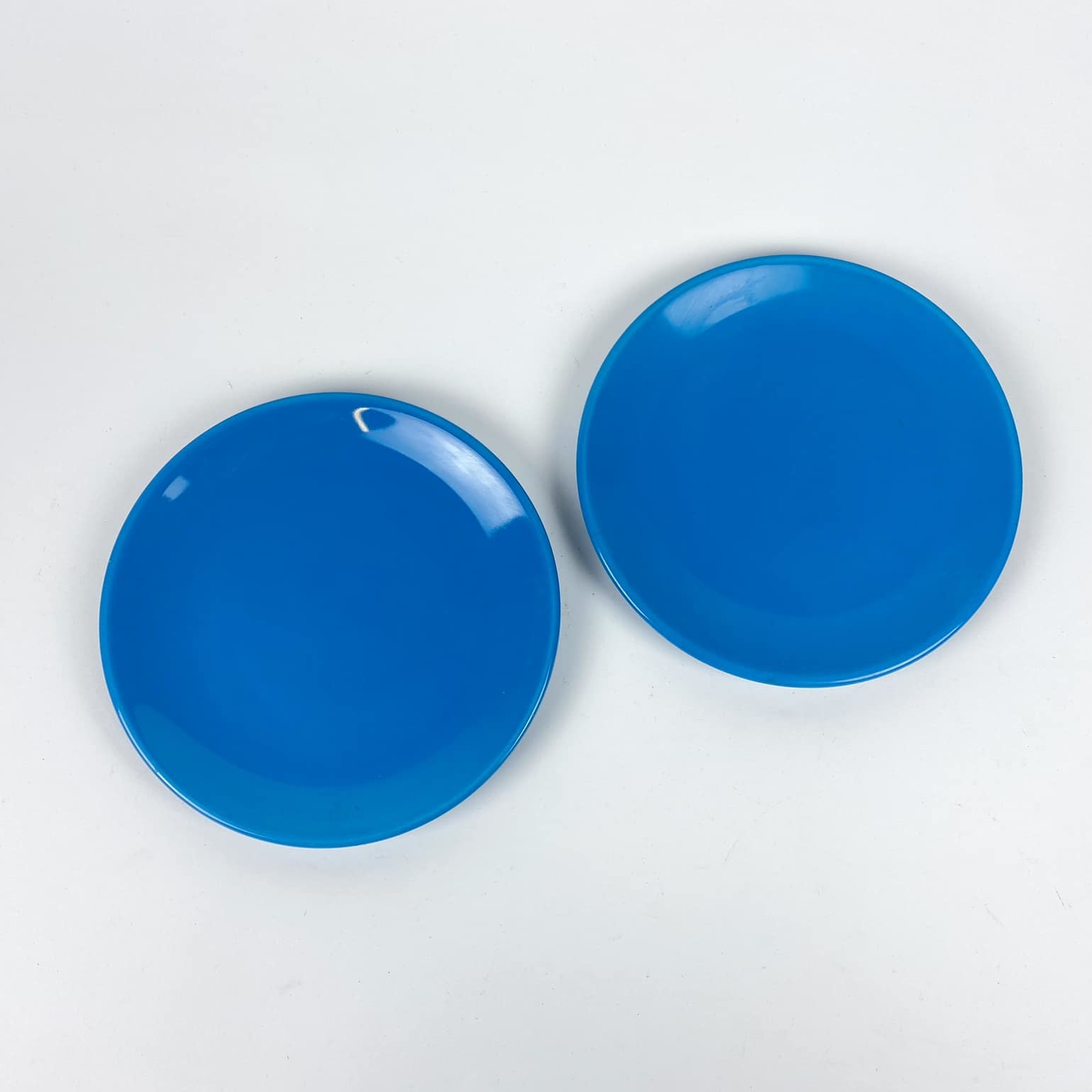 Тарілка обідня темно-блакитна кераміка PP-058