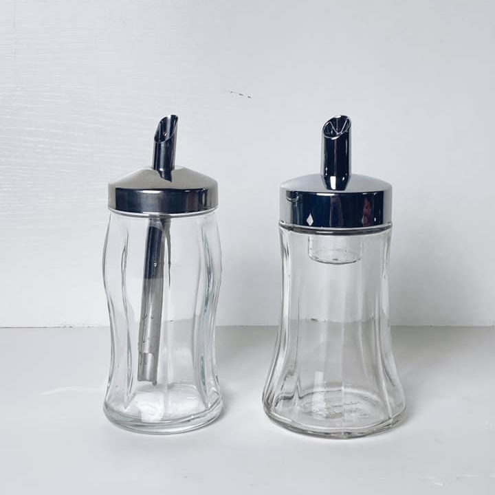 Дозатор для цукру скло/метал KD-018