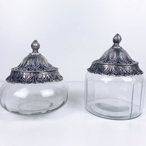 Банка з  кришкою  метал/скло FP-017