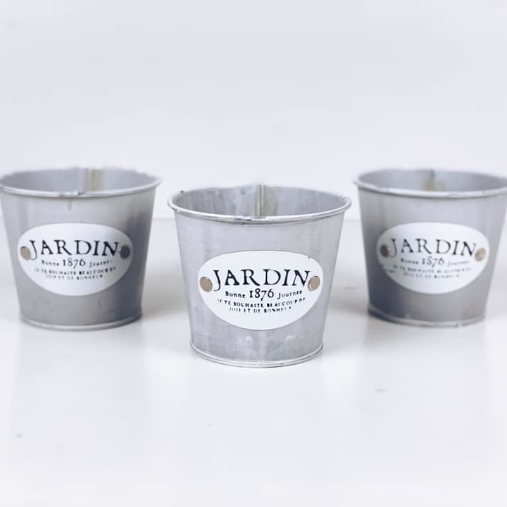 Кашпо метал мале Jardin