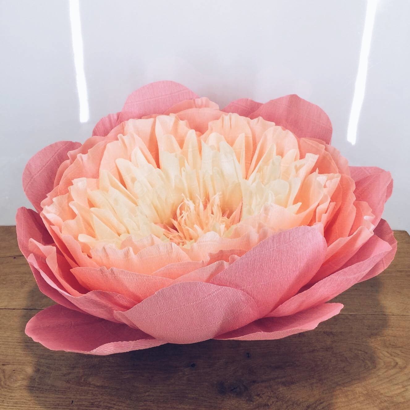 Піон декоративний великий штучний папір