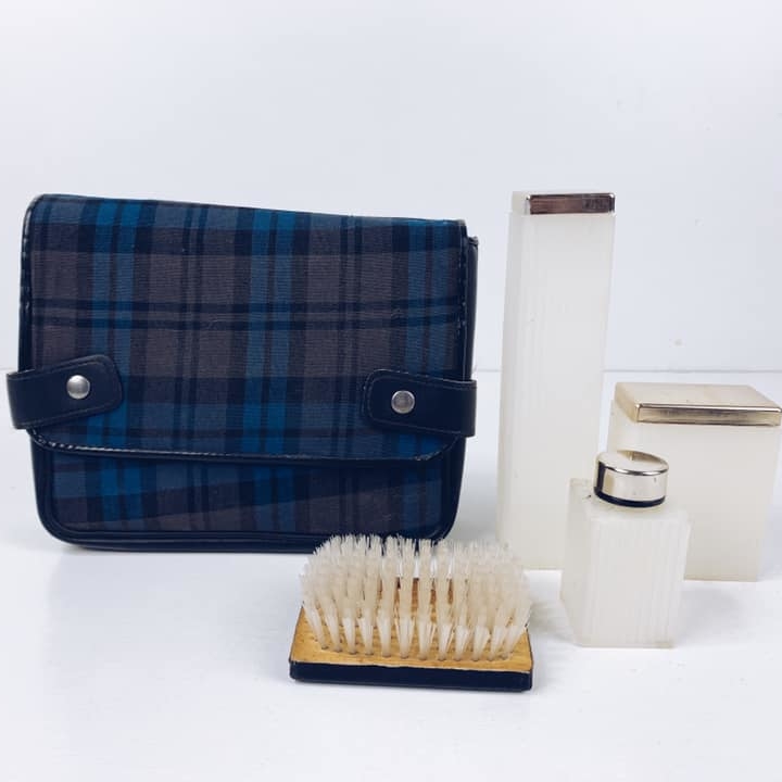 Набір косметичний дорожній у кофрі вінтаж