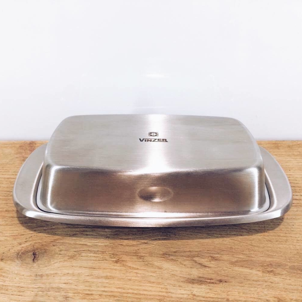 Підставка для вершкового масла з кришкою нерж сталь