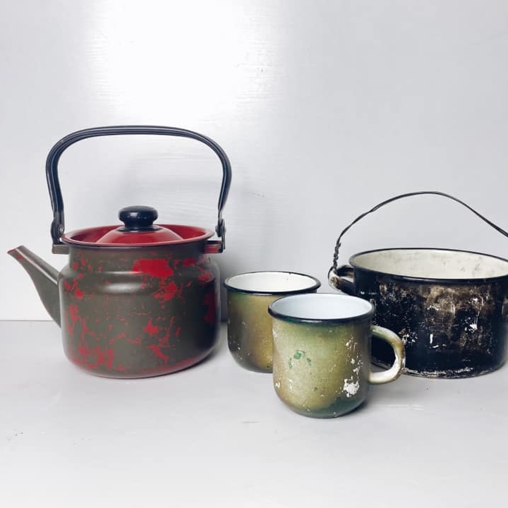 Каструля/чайник/кружка зафактурена KH-173