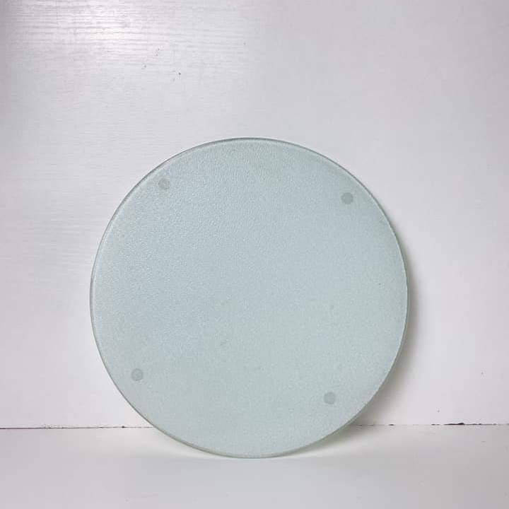 Дошка кухонна кругла біла скло KH-180