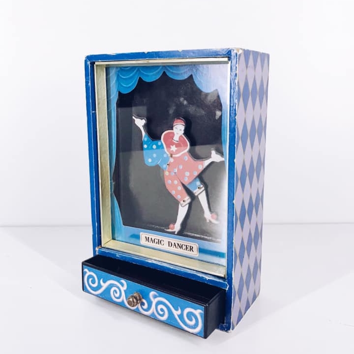 Шкатулка музична Танцюючий П'єро вінтаж DE-230