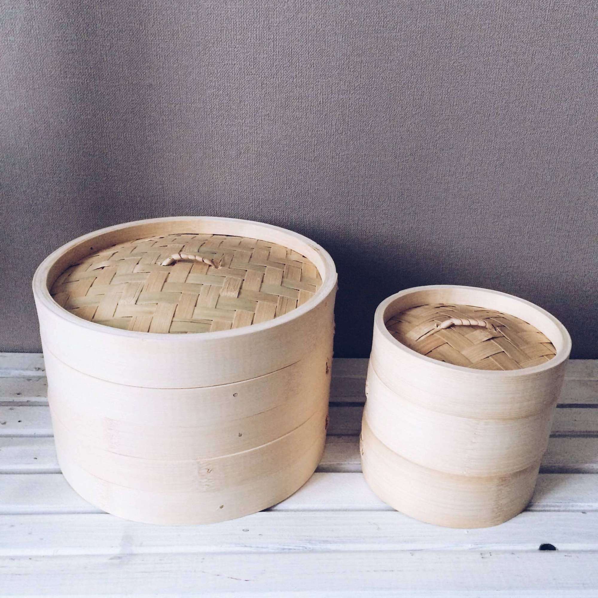 Вонтонниця 2-ярусна бамбук KH-187