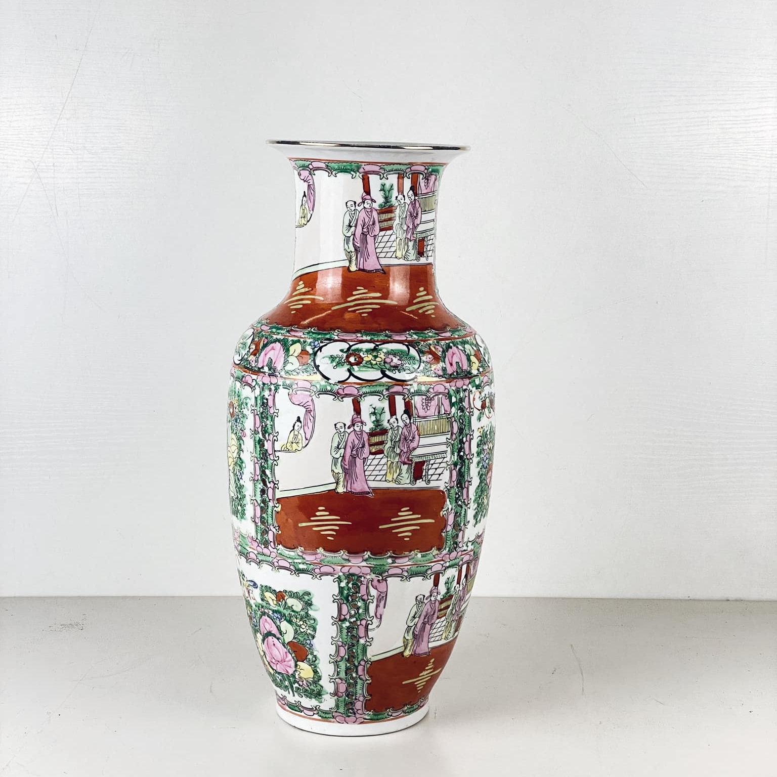 Ваза розпис порцеляна китай вінтаж VA-387