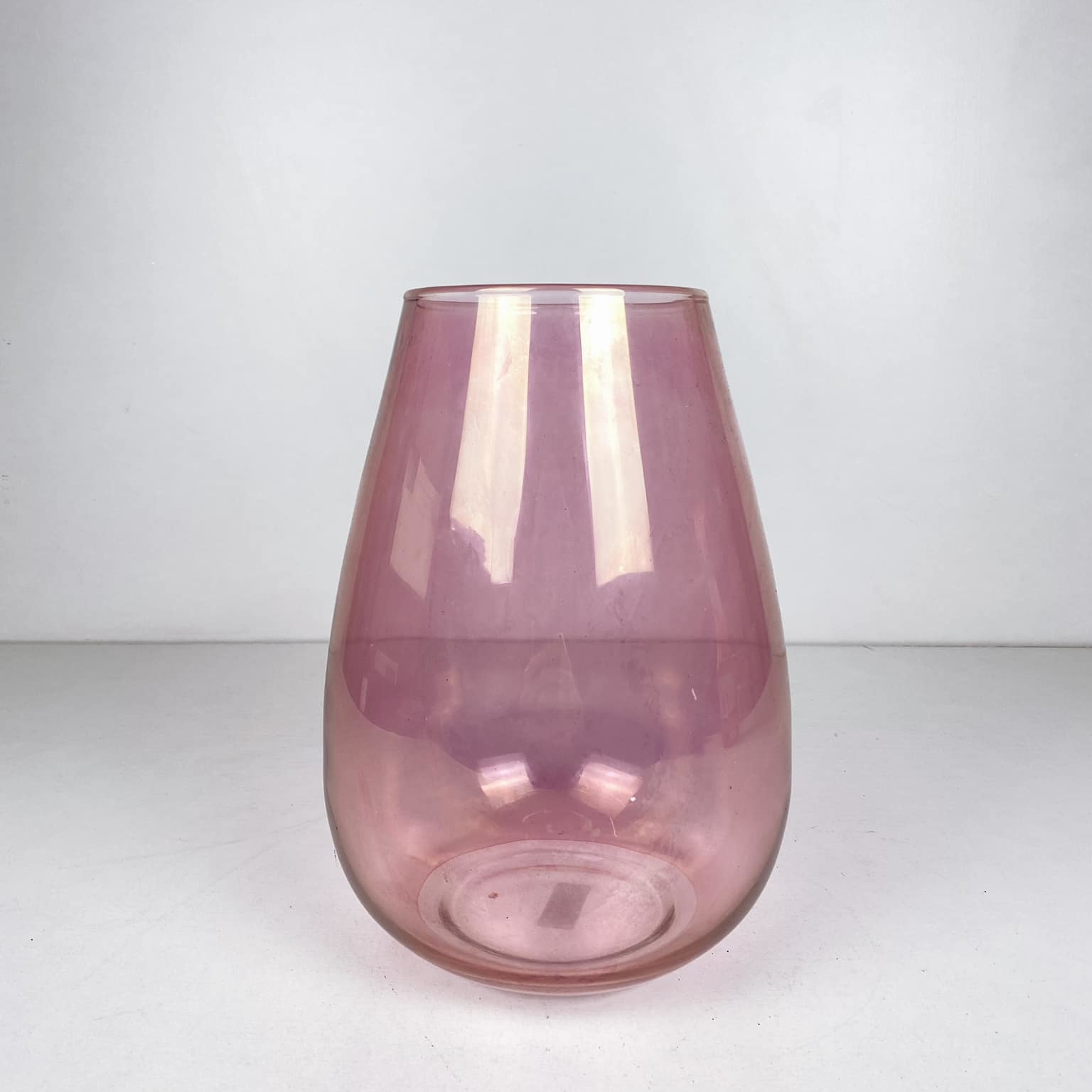 Ваза округла скло пурпур VA-362