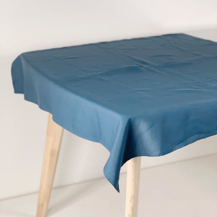 Скатертина мала квадратна сіро-синя TT-023