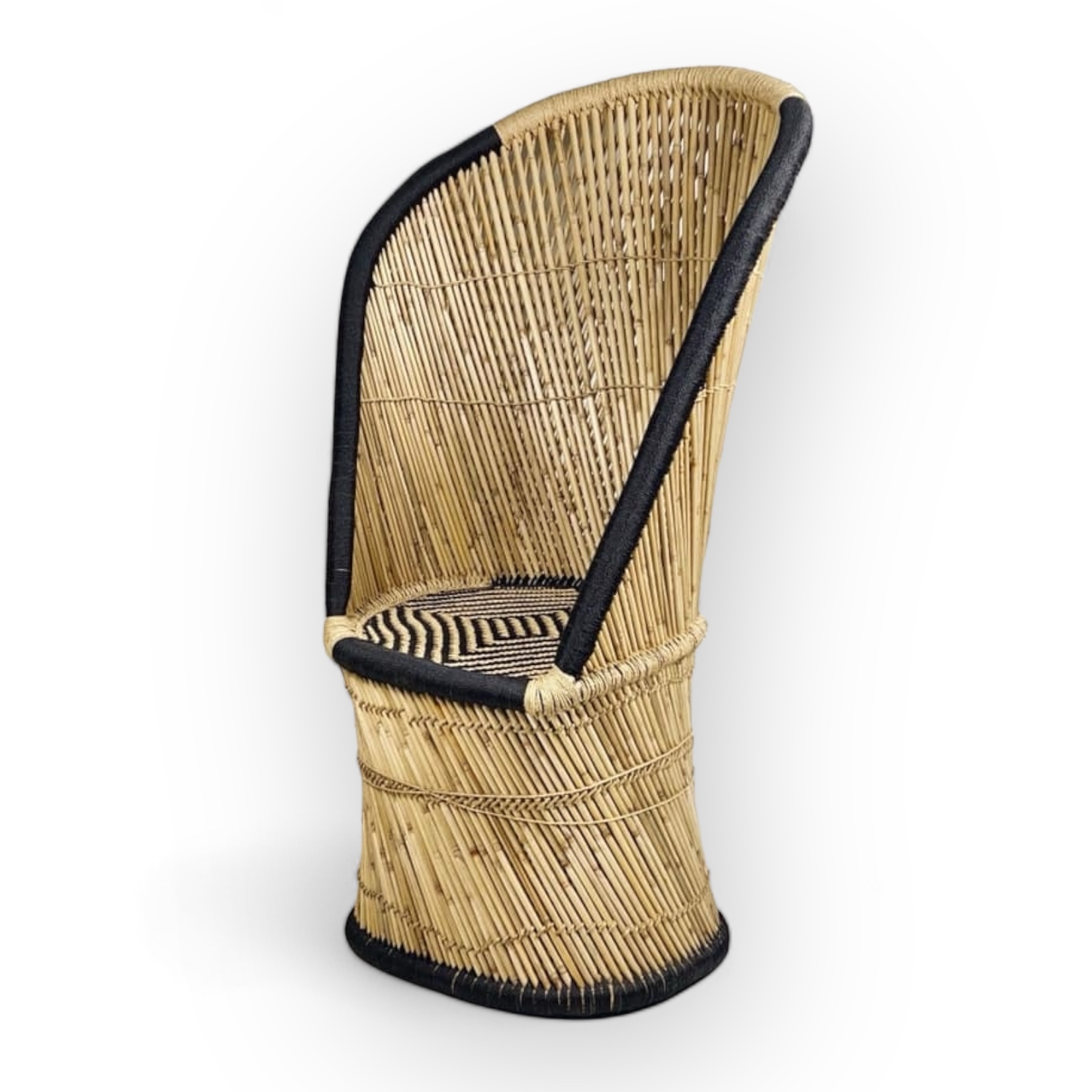 Крісло з високою спинкою, бамбук CH-125