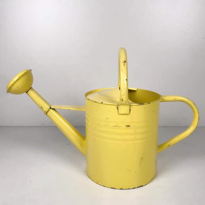 Лійка садова жовта велика метал