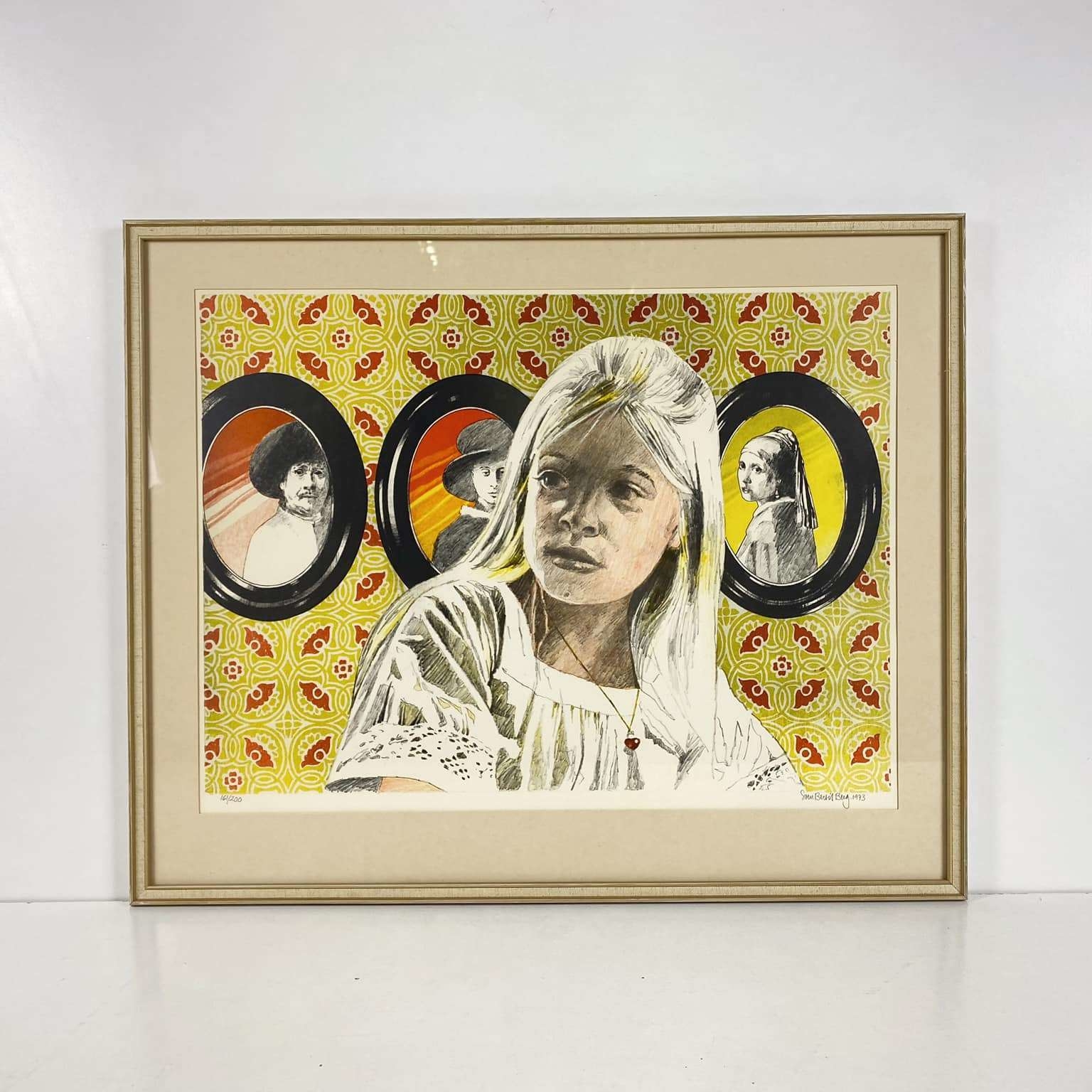 Графіка Портрет дівчинки в рамкі з паспарту AR-627