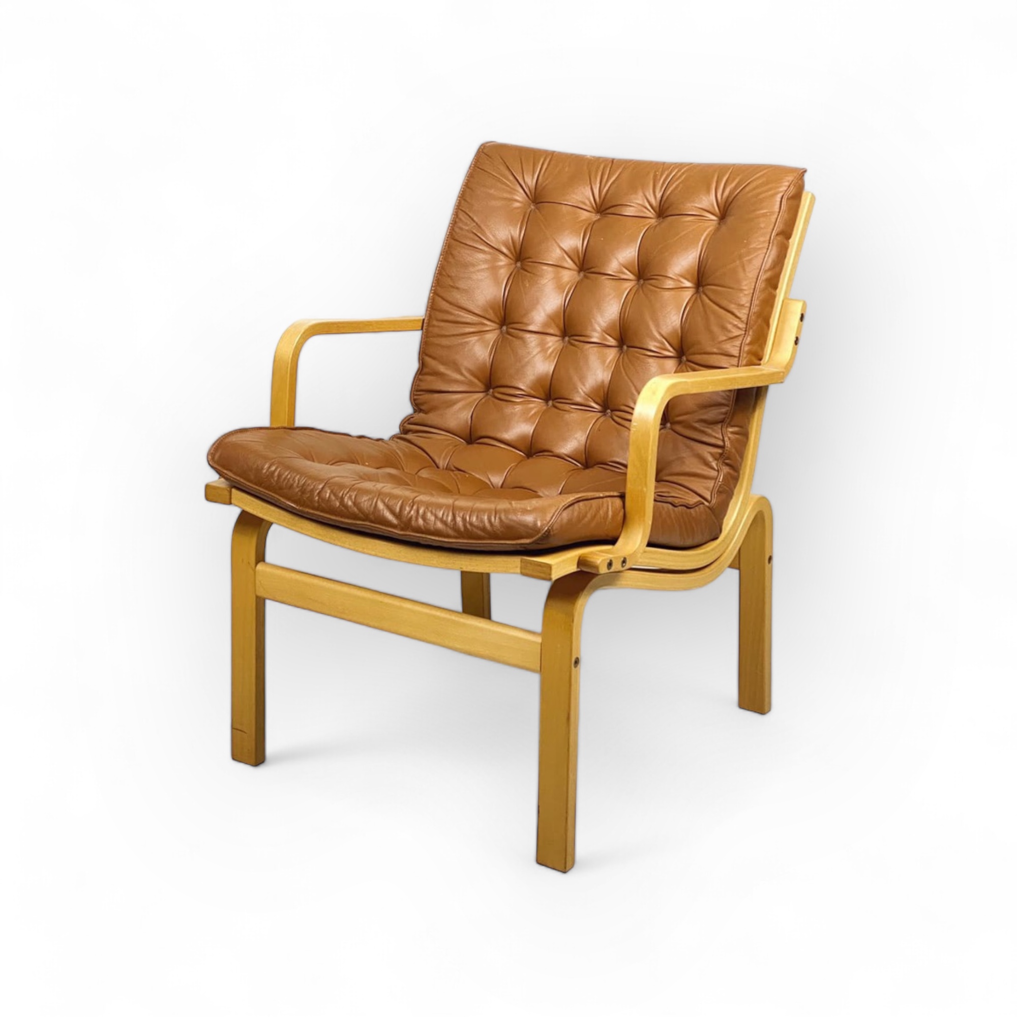 Крісло вінтаж дерево/нат. шкіра CH-130