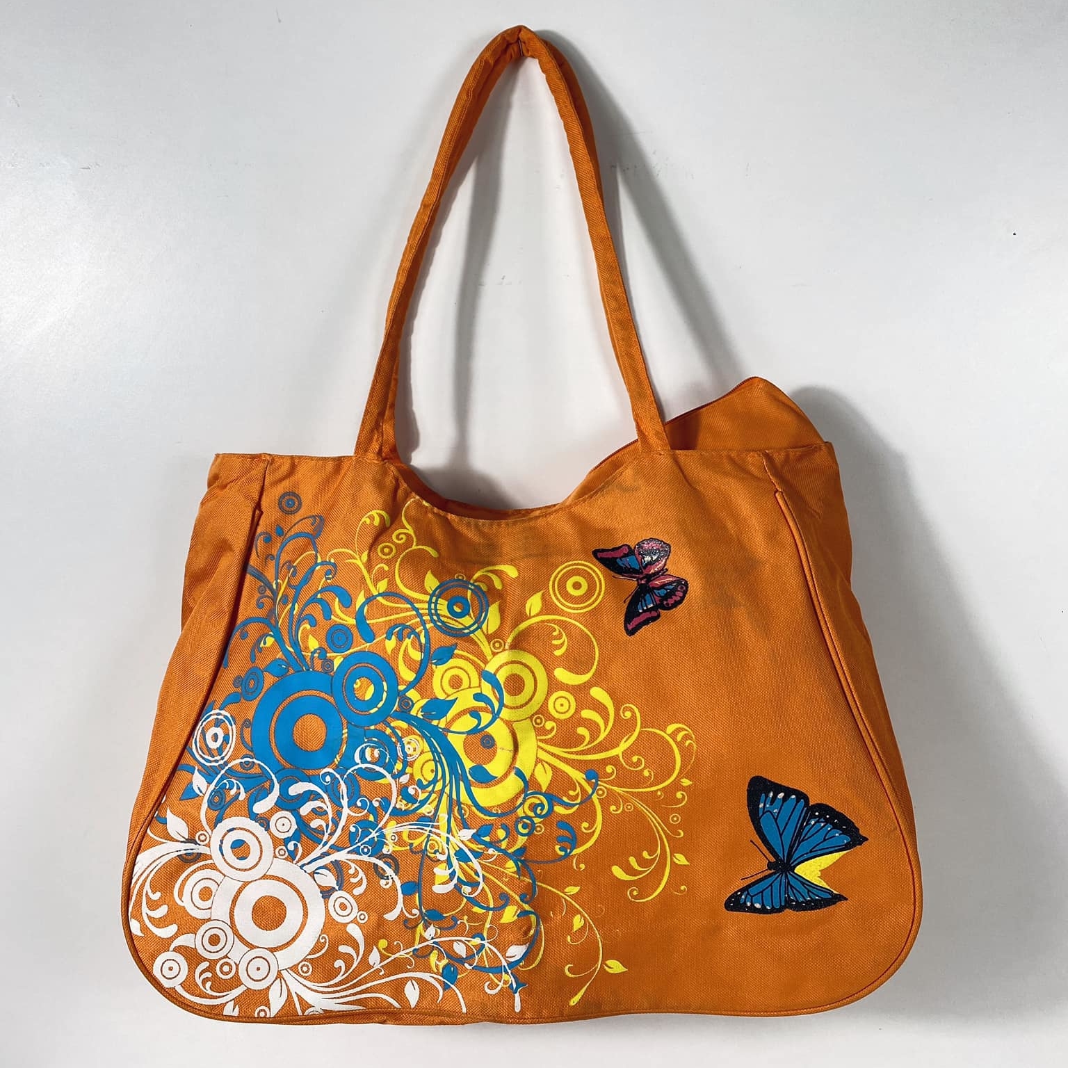 Сумка-шопер текстиль оранж MB-123