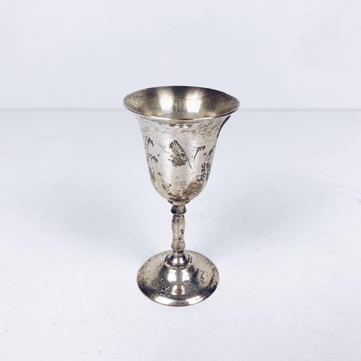 Бокал на ніжці малий столове срібло вінтаж BB-022